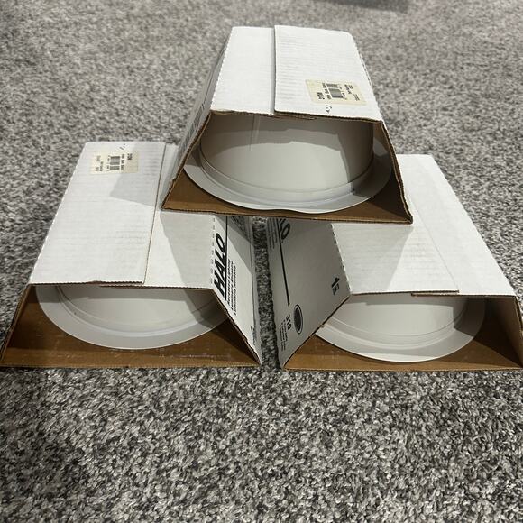 Cooper HALO 310, 6” Coilex Baffle Recessed Lighting Housing White, Lot of 3 - Picture 4 of 4
